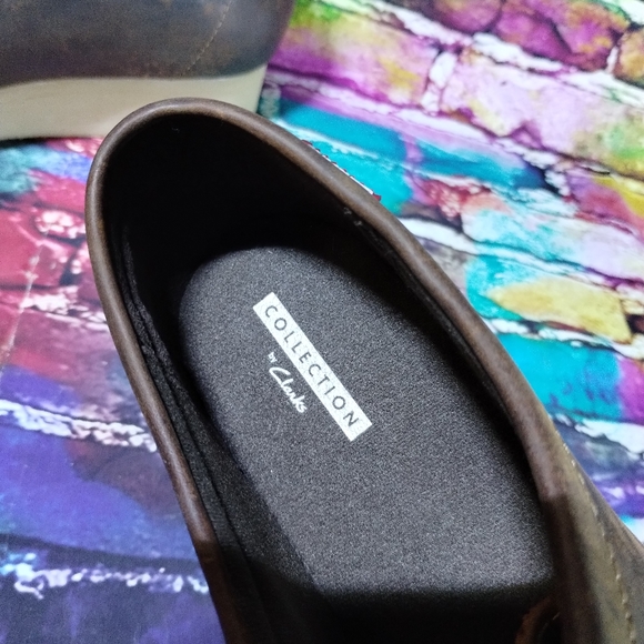 Clarks Collection Padmora Brown Leather Wallabees Shoes Women's 9 US 40 EU - Picture 11 of 14